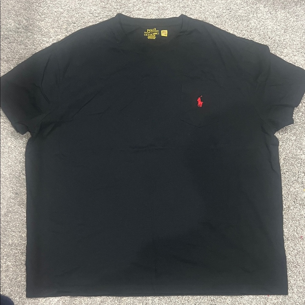 Polo by Ralph Lauren Navy Tee with Red Logo